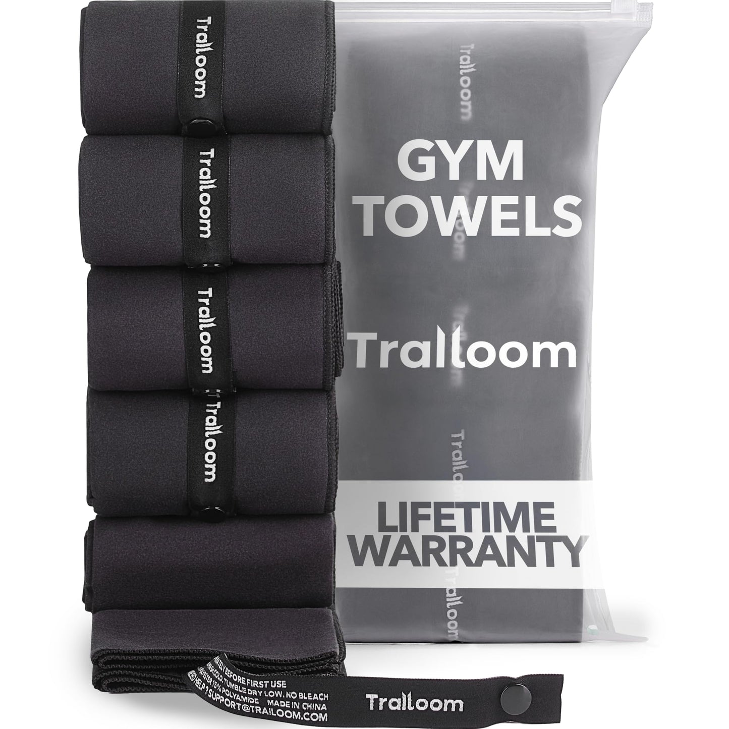 Microfiber Workout Towels - Quick Dry, Highly Absorbing, Odor-Free, for Women & Men - Gym Sweat Sports Towel for Hot Yoga, Tennis, Running, Exercise, Working Out, Camping, Set of 5 Pastel