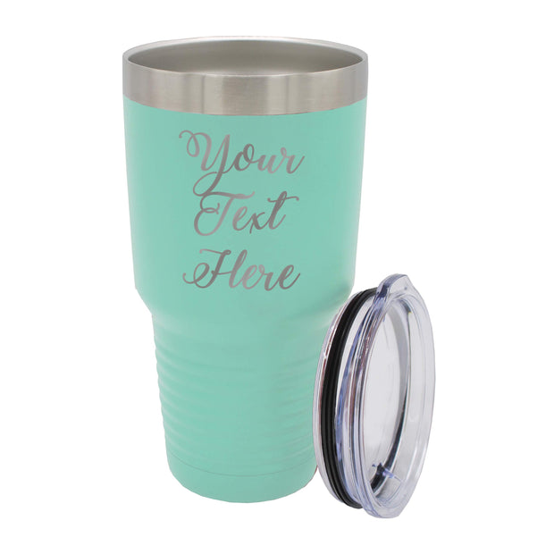 My Personal Memories Customized Personalized Stainless Steel Travel Tumbler with Lid - Engraved Double-Wall Vacuum Insulated for Him, Her Your Custom Text (20 oz, Black)