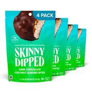 SkinnyDipped Dark Chocolate Peanut Butter Cups, 2g Sugar per Cup, Keto Friendly, Low Carb, Gluten Free, 3.2oz, 4 Pack (24 Cups Total)