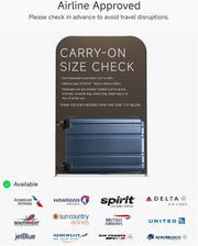 LUGGEX Carry On Luggage 22x14x9 Airline Approved, 100% PC Hard Shell Travel Suitcase with Smooth Spinner Wheels TSA Lock, 20 Inch, Black