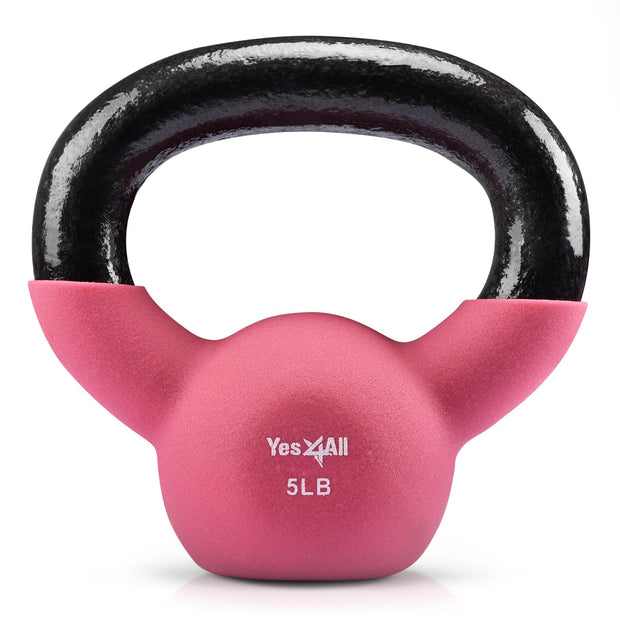 Yes4All Kettlebells 5lbs-65lbs & Kettlebell Sets Adjustable Weights, Kettlebell for Weight Training, Home Workout Equipment with Secure Grip for High Rep, Exercise Equipment