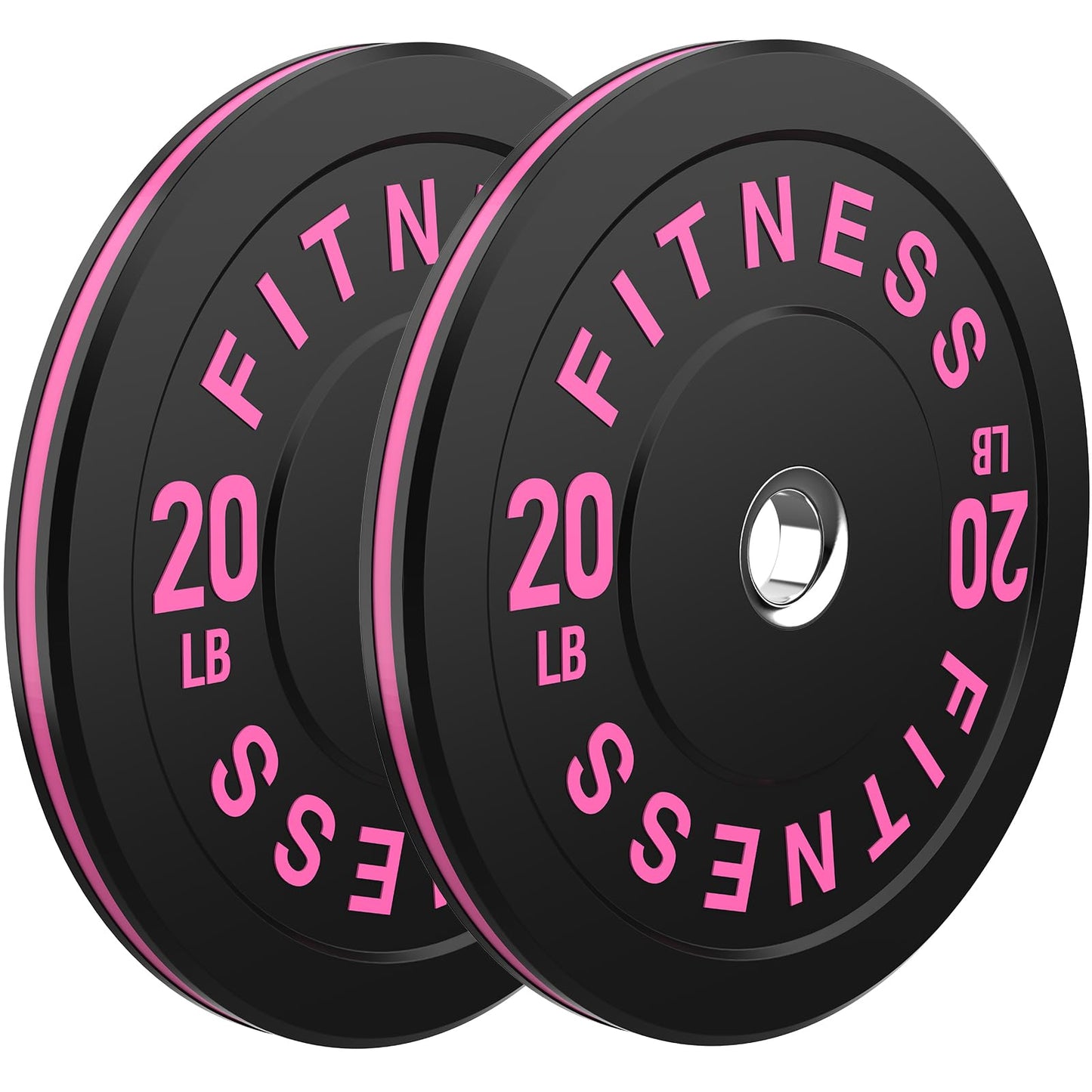 2 Inch Bumper Plates，10-500lbs，Barbell Rubber Olympic Weight Plates Set for Home Gym, Strength Training & Weight Lifting, Multiple Options Colors