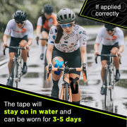 OK TAPE Precut Y-Shape Kinesiology Tape for Shoulder, Knee, Back, 10 Pcs, K Tape Strips, Provide Support & Relieve Discomfort, Water-Resistant Elastic Athletic Tape (3.5" x 10", Black)