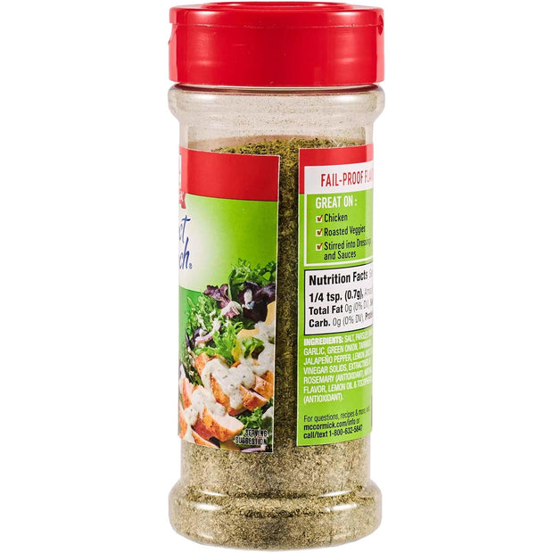 McCormick Perfect Pinch Seasoning, Spicy Italian, For Adding Italian Flavor with a Kick to Pizza, Pasta, Dressings & Sauces, 3.88 oz
