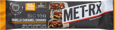 Met-Rx Big 100 Protein Bar, Vanilla Caramel Churro