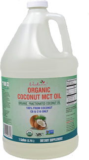 Verdana USDA Certified Organic Coconut MCT Oil –Fractionated Coconut Oil – No Palm Kernel Used – Kosher, Food Grade, Non-GMO – Great for Keto and Paleo Diets – 1Gallon