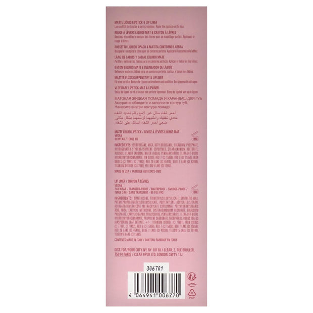 Kylie Cosmetics Matte Lip Kit - 500 Kristen for Women - 2 Pc 0.10oz Matte Liquid Lipstick, 0.03oz Lip Liner