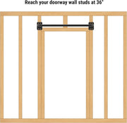 SELEWARE Heavy Duty Welded Pull Up Bar, Versatile Doorway Wall Mount, Joist Mounted, and Ceiling Mounted Chin Up Bars, Thick Metal Sturdy Construction for Full Body Workouts Support 500 lbs