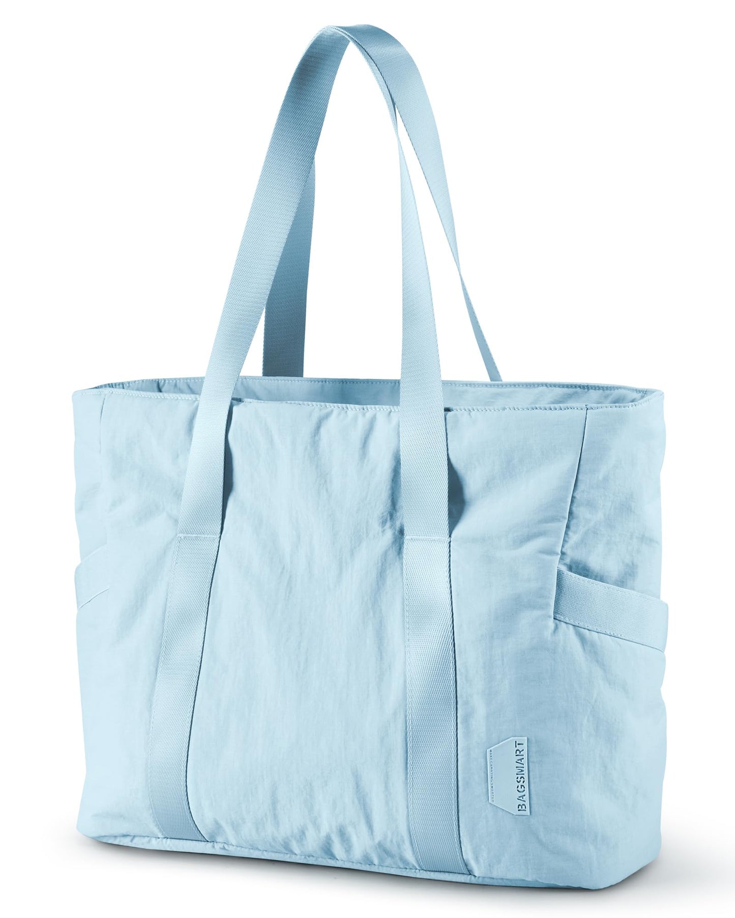 BAGSMART Tote Bag for Women with Zipper, Gym tote with Compartments, Work Tote Nurse Dance Yoga Bag for Travel