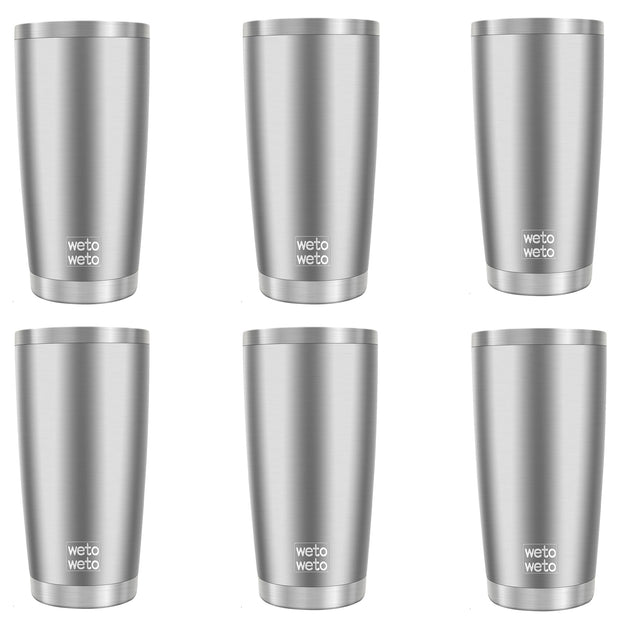 WETOWETO 20oz Tumbler, Stainless Steel Vacuum Insulated Coffee Travel Mug, Double Wall Powder Coated Insulated Coffee Mug Travel Mug with Lid Thermal Cup for Outdoor (Navy Blue, 1 Pack)