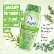 Vagisil Feminine Wash for Intimate Area Hygiene, Healthy Detox, All Over Body Wash for Women, Gynecologist Tested, Hypoallergenic and pH Balanced, 12 Fl Oz (Pack of 1)