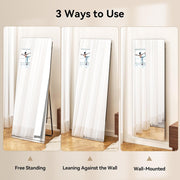 Smart Home Gym Mirror 65"x23.6", Trainer Workout Mirror with 14" Screen Display, Support Phone Casting Function, Follow Tiktok Videos to Do yoga,Dancing, Exercise Fitness(Portrait Screen for TikTok)