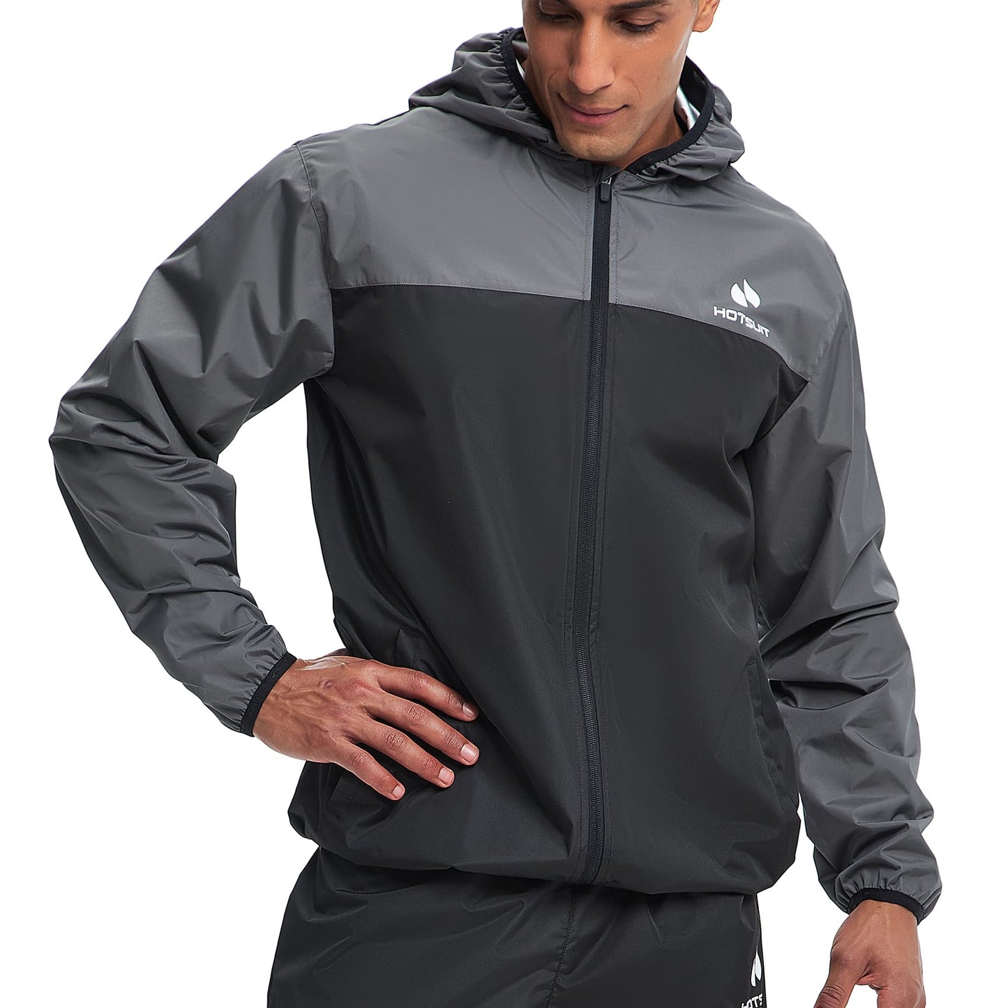 HOTSUIT Sauna Suit for Men Sweat Suits Gym Workout Exercise Sauna Jacket Pant Full Body