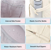 MAXTOP Women's Gym Yoga Duffle Bag with 2 Bonus Shoe Pouches, Multi-Purpose Overnight Travel Bag for Gym Work Dance Sports