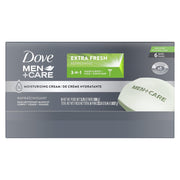 DOVE MEN + CARE 3 in 1 Cleanser for Body, Face, and Shaving to Clean and Hydrate Skin Extra Fresh Body and Facial Cleanser More Moisturizing Than Bar Soap 3.75 oz 6 Bars