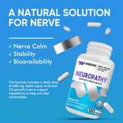 Nerve Savior for Neuropathy – 600 mg Alpha Lipoic Acid Supplement for Fingers, Hands, Toes & Feet – 120 Capsules