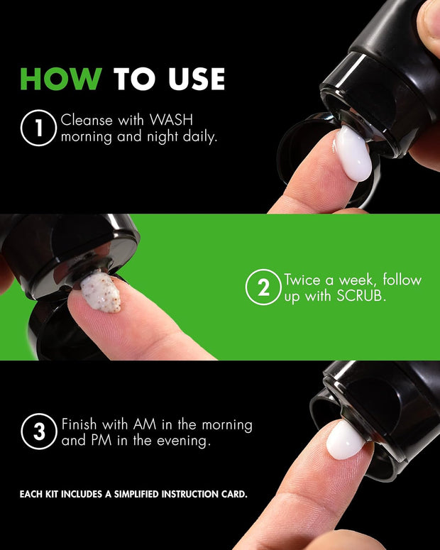 Tiege Hanley Level 1 Routine + Glycolic Pads Bundle