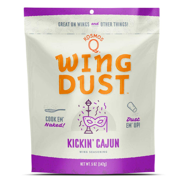 Kosmos Q Seven Pepper Face Lift Spicy Hot Wing Dust, Spicy Chicken Wing Seasoning for Chicken, Fries, Burgers, Queso, Beans & More, Flavorful Heat with 7-Pepper Blend Dry Rub Seasoning Dust, 5 Oz