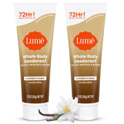 Lume Whole Body Deodorant - Invisible Cream Tube - 72 Hour Odor Control - Aluminum Free, Baking Soda Free, Skin Safe - 3.0 ounce (Toasted Coconut)