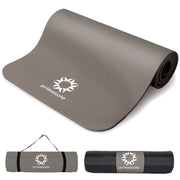 1/2-Inch Extra Thick NBR Yoga Mat with Enhanced Stability - Textured Design, Lightweight Mat with Carrying Strap & Case for Yoga, Pilates, Gym & Home Use (Multiple Colors)