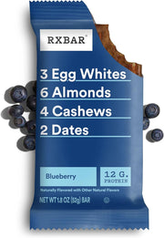 RXBAR Protein Bars, Protein Snack, Snack Bars, Blueberry, 22oz Box (12 Count)