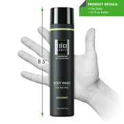Tiege Hanley Daily Body Wash for Men | Gently Removes Dirt, Sweat and Oil | Cucumber Scent | 10 fluid ounces | Made in the USA | 2 Pack