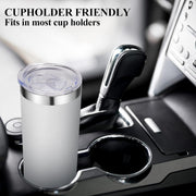 VEGOND Stainless Steel Tumblers Bulk 12 Pack, 20 oz Vacuum Insulated Skinny Tumblers with Lids and Straws, Double Wall Coffee Mug, Travel Water Cup, White