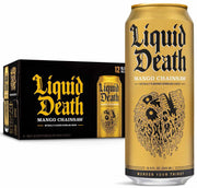 Liquid Death Sparkling Mountain Water, 16.9 oz Tallboys (12-Pack)
