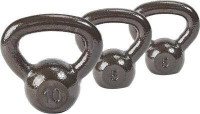 Kettlebell Cast Iron Solid Smooth Weights for Strength Training, Home Workout Gym, Training Kettlebells Sets for Women & Men