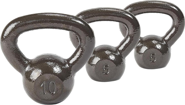 Kettlebell Cast Iron Solid Smooth Weights for Strength Training, Home Workout Gym, Training Kettlebells Sets for Women & Men