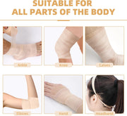 OK TAPE Pre Wrap Tape (4-Rolls) - Athletic Foam Underwrap for Sports, Protect for Ankles Wrists Hands and Knees, 2.75 Inches x 30 Yards - Black/Pink/Beige/White