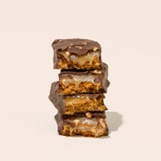 No Cow Vegan Protein Bars with Low Sugar & High Protein, 15g Plant Based Protein & 10g Fiber Snacks for On-the-Go Nutrition & Post-Workout, Gluten-Free, Dairy-Free(Chocolate Caramel Peanut, 12 Count)