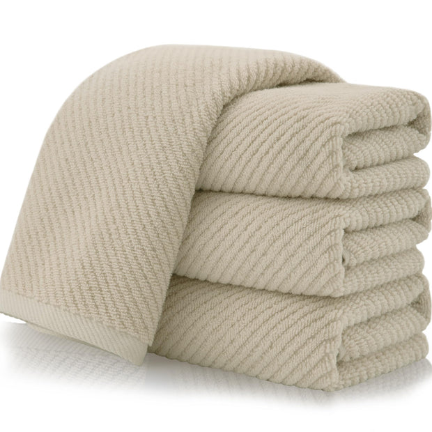 VOOVA & MOVAS Bathroom Hand Towels Set of 4, Large 18"x28" - 100% Cotton | Quick Dry | Light Weight | Thick | Soft | Absorption, Luxury Hand Towels for Showering, Hot Pink Bathroom Decor