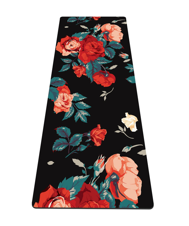 nuveti Yoga Mat Print Extra Thick TPE Non Slip Fitness Exercise Mat with Carrying Bag,72"x24" Extra Thick 6MM Exercise & Workout Mat for Yoga, Pilates Fitness and Floor Exercises