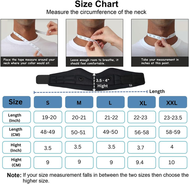 Wonder Care Neck Brace for Sleeping Cervical Collar Adjustable Neck Support Brace Relief Cervical Spine Pressure Ideal for Travel, Office Workers & Neck Injury Recovery, X-Large