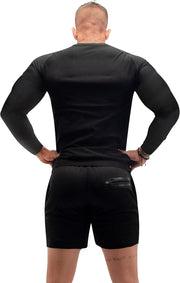 Sauna Shirt for Men Long Sleeve Sauna Suit Heat Trapping Workout Shirts Sweat Enhance Vest for Workout Sports