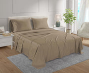 100% Egyptian Cotton Sheets King Size Sheets Set with Fully Elasticated Fitted Sheet & Pillowcase sets, 800 TC Hotel Collection Deep Pocket King Sheet Set, No Pill Soft Breathable Luxury White Bedding