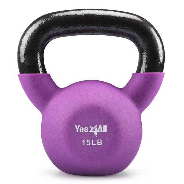 Yes4All Kettlebells 5lbs-65lbs & Kettlebell Sets Adjustable Weights, Kettlebell for Weight Training, Home Workout Equipment with Secure Grip for High Rep, Exercise Equipment