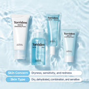 Torriden DIVE IN Trial Kit | Hyaluronic Acid Infused Daily Skincare Kit - 4 Step Regimen with Foam Cleanser, Facial Toner, Serum, and Cream | Korean Skin Care Travel Kit, Travel Essential