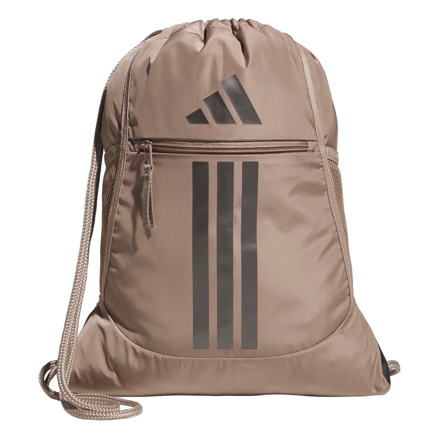 adidas Alliance Sackpack, Drawstring Backpack, Lightweight Small Gym Bag for Women and Men, Black, One Size