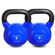 Yes4All 5-100 LB Kettlebells Vinyl Coated Cast Iron for Dumbbell Weights Exercises, Gym, Fitness, Full Body Workout Equipment Push up, Grip and Strength Training