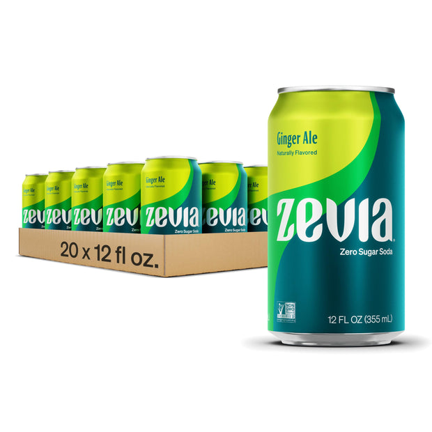 Zevia Zero Calorie Soda, Nostalgic Variety Pack, 12 Fl Oz (Pack of 20)