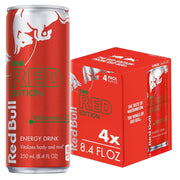 Red Bull Green Edition Energy Drink, Curuba Elderflower, with 80mg Caffeine plus Taurine & B Vitamins, 8.4 Fl Oz, 6 Packs of 4 Cans (Pack of 24)