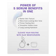 Olay Super Serum - Niacinamide, Vitamin C & E, Collagen Peptide, AHA - 5-in-1 Skin Care Benefits for Face - Healthy Glow, Brightening, Hydrating, Smoothing, Firming, Evens Tone, Anti-Aging, 1.7 Oz