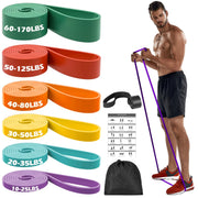 Zacro Resistance Bands, 6 Resistance Levels Pull Up Assistance Bands, Exercise Bands for Men&Women, Heavy Duty Resistance Band Set with Door Anchor, for Working Out, Muscle Training, Physical Therapy