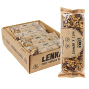 Lenka Bars - Peanut Butter & Chocolate Snack Bars, Gluten Free, High Fiber, Kosher, Wholesome, No Artificial Flavors, Individually Wrapped - 12 Pack