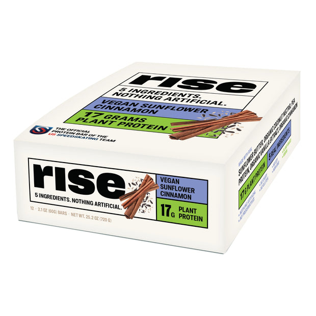 Rise Pea Protein Bar - Vegan Lemon Cashew | Breakfast Bar & Protein Snack 15g Protein Just 3 Whole Food Ingredients Non-GMO Gluten-Free Soy Free