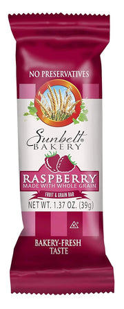 Sunbelt Bakery's Raspberry Fruit & Grain Bars, 1.4 oz Bars, 8 Count