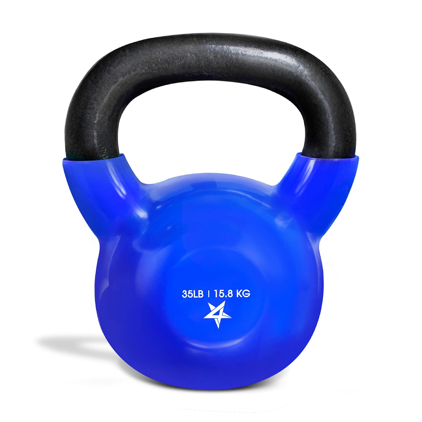 Yes4All 5-100 LB Kettlebells Vinyl Coated Cast Iron for Dumbbell Weights Exercises, Gym, Fitness, Full Body Workout Equipment Push up, Grip and Strength Training