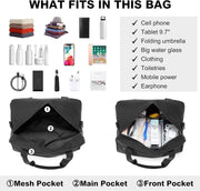 Kono Travel Duffel 13.78"x7.87"x7.87" Under Seat Carry-On 14L Sports Tote Gym Weekender Overnight Bag Extra Small, Black